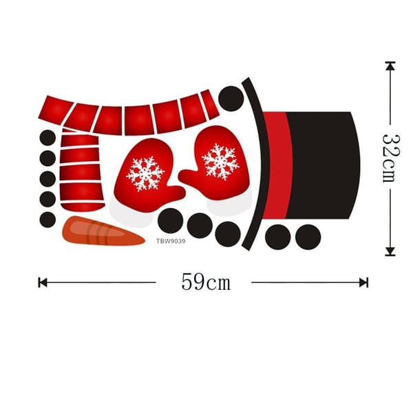 16 kpl Lumimies Jääkaappimagneetteja | Joulukoristeet | Suuri