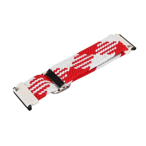 Braided Nylon Sport Band Adjustable Replacement Strap for Spartan Hr Baro Red White