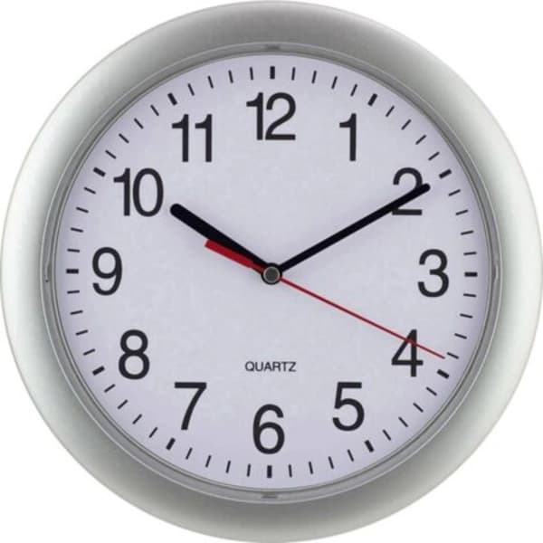 22222 Quartz Väggklocka 25 cm silver