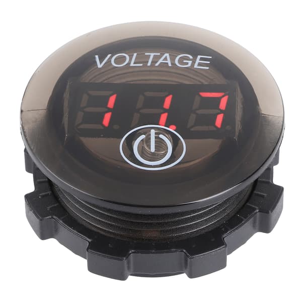 Universal LED DC Digital Voltmeter Spændingsmåler Bilbatterimåler 12-24V Med Touch Switch Rød