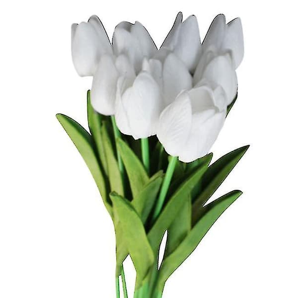 20 kpl valkoisia 35 cm:n tekotulppaaneja