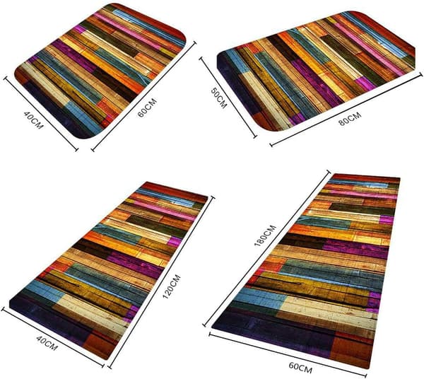 En bit 40×120cm trækorn yderdørsmåtte køkken sug str