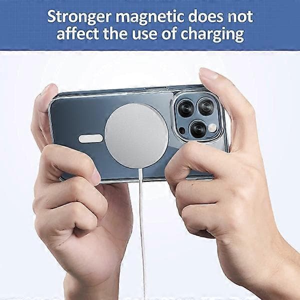 iPhone 13 Pro Max mobildeksel kompatibelt med MagSafe-lader, gjennomsiktig