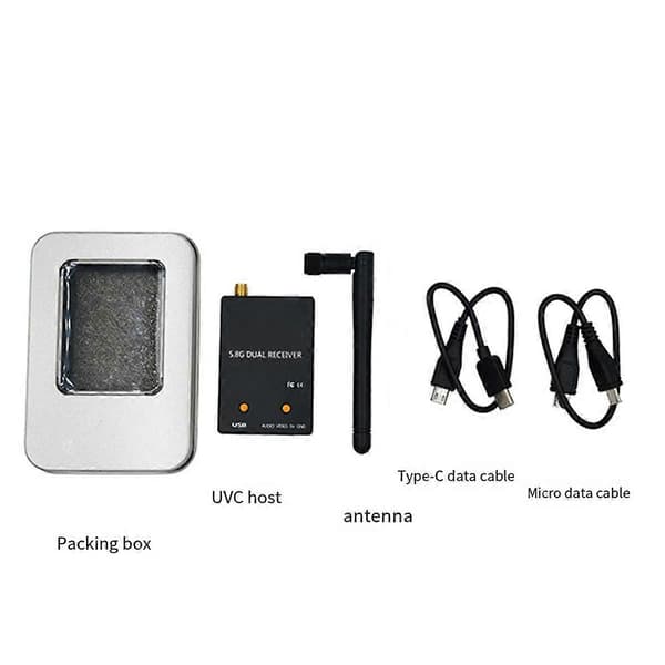 UVC OTG 5.8G 150CH Audio FPV-modtager Fuld Kanal til Android Telefon Tablet Sender RC Drone Pa