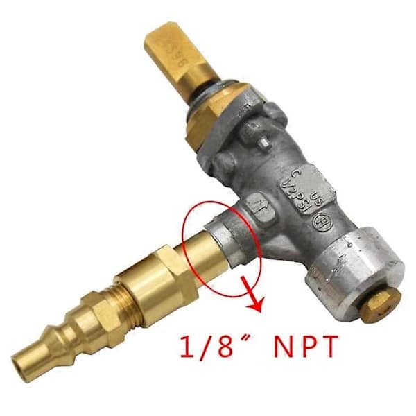 1/4 inch RV Propane Quick Connect Brass Fitting for Weber Q100 Q1000 Q200 Q2000 RV Grills 2-pack