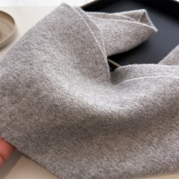 Høst Vinter Varmt Skjerf Sjal - Ensfarget Polyester Strikket Halsvarmer Grå Grey 140
