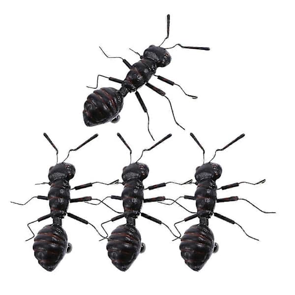 4 Pcs Simulation Ants Models Garden Ants Decorations Artificial Ants Figurines For Desktop 6.50X6.00X2.00CM