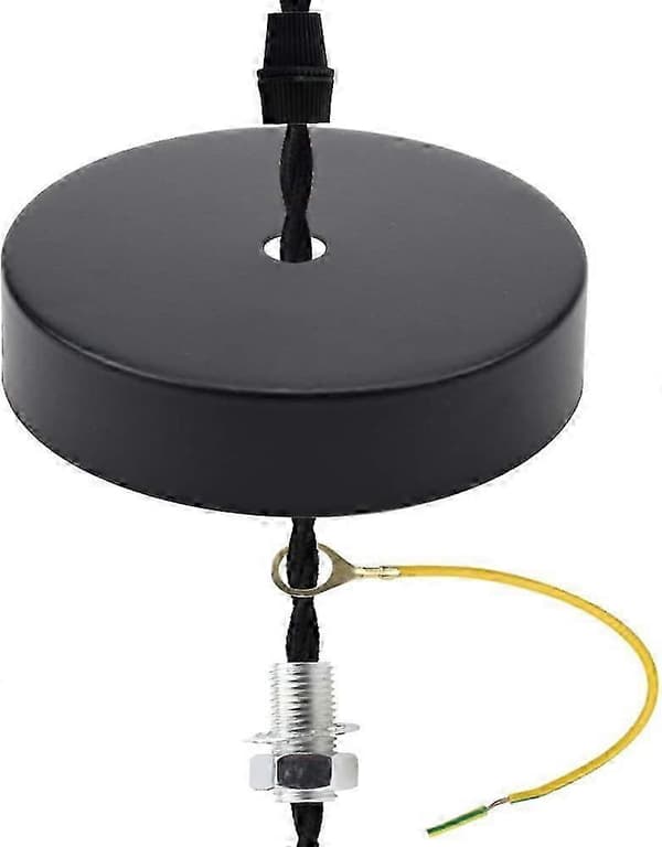 Loftlampe Ophængskabel Tilbehør Fleksibel Klemme til Armaturer 100mm Sort