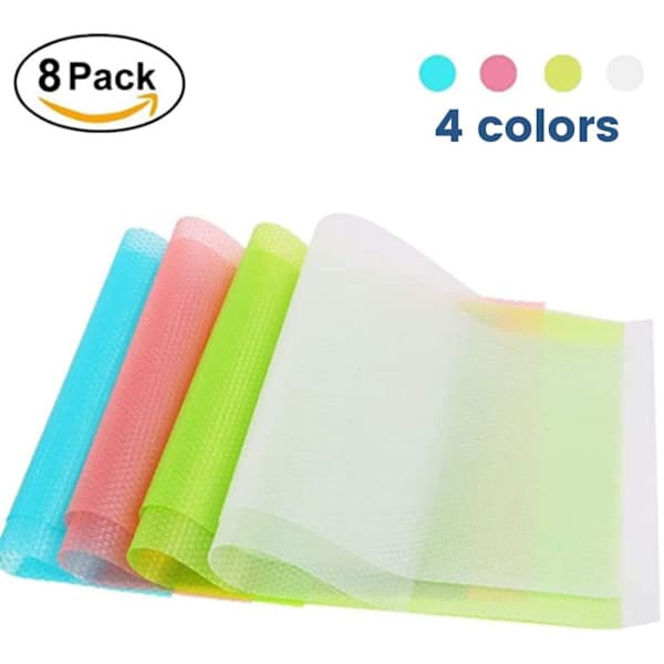 8-pack Antibacterial Refrigerator Mats Moisture Deodorant