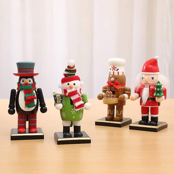 Nutcracker Christmas Decorations, Wooden Nutcracker Ornaments Nutcracker Action Figures Toy