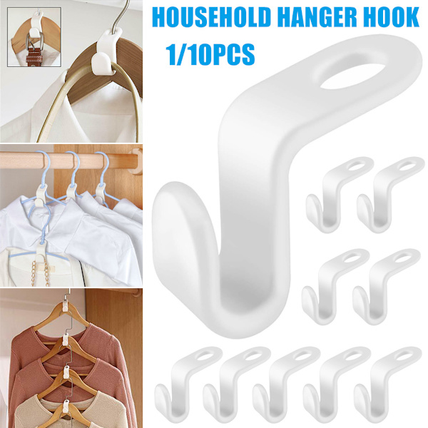 Hanger Connection Hooks Cascading Hanger Space Saving Organizer 1/10pcs 10pcs 10pcs