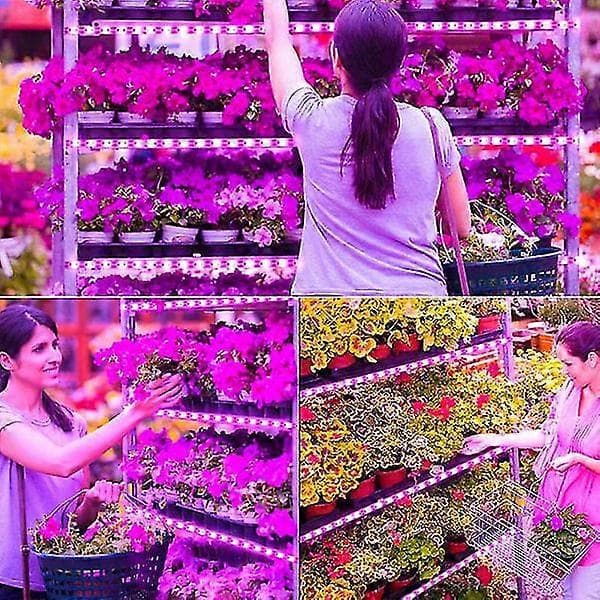 LED Grow Light Strips Waterproof Cuttable Strip USB Plant Light for Indoor Plants Succulents Hydroponics Greenhouse 1m