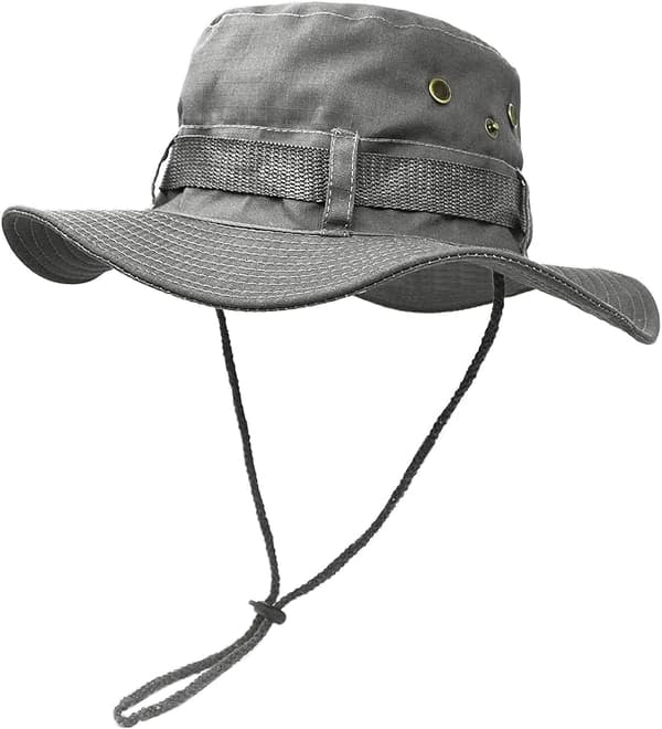 Bredbrättad solhatt för utomhusbruk, dubbellagers klassisk stridshjälm i arméstil