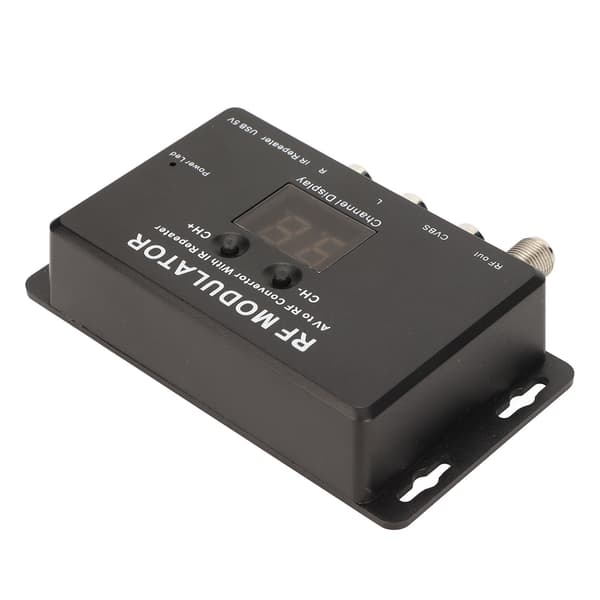 RF Modulator Professional PAL NTSC 21-Channel AV to RF Converter for Set-Top Box DVR DVD