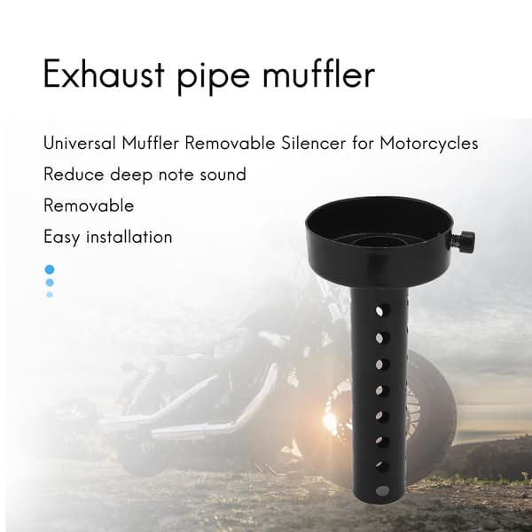 Motorsykkel Universal Eksosanlegg Lyddemper Baffel Db Killer 60mm