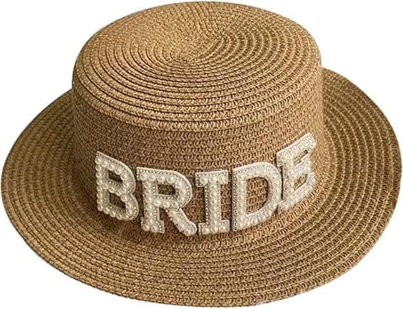 Brud Bröllop Solhatt Bred Brätte Brudmöhippa Present