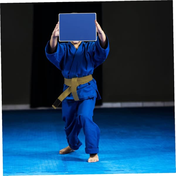 Taekwondo øvelsesbrett for barn og nybegynnere, blå -