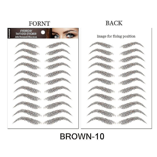 Eyebrow Tattoo Sticker False Eyebrows Waterproof 7 Days Long Lasting 6d Eyebrows Kit Eye Makeup Cosmetics New