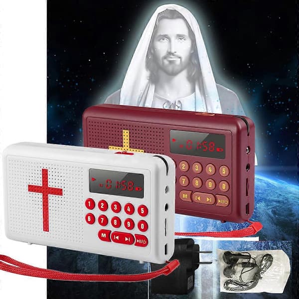 Lydbibelafspiller Bibel Talende King James Version Bibel Lydafspiller [Db] Rød Red