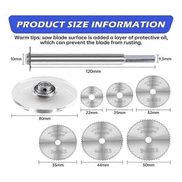 PVC Inside Pipe Cutter Kit - Pipe Cutter for PVC Pipes with Adjustable Depth Gauge, 6 Pcs HSS Sawtooth Blades