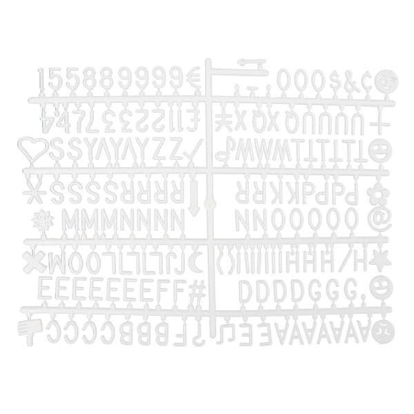 Felt Letter Message Board Sign Interchangeable Letters Numbers Room Decor Props Grey