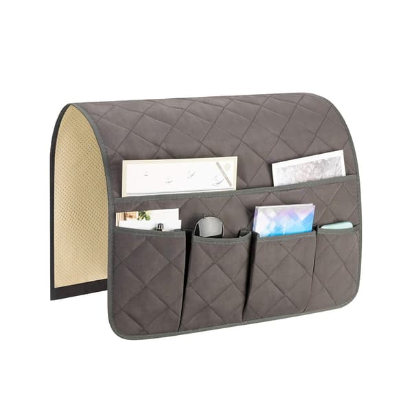 Senge- og sofaorganisator - Opbevaring - Opbevaringspose - Sengeopbevaring - Sofaopbevaring - Sengeopbevaringspose - Natbordsopbevaringspose Grå -