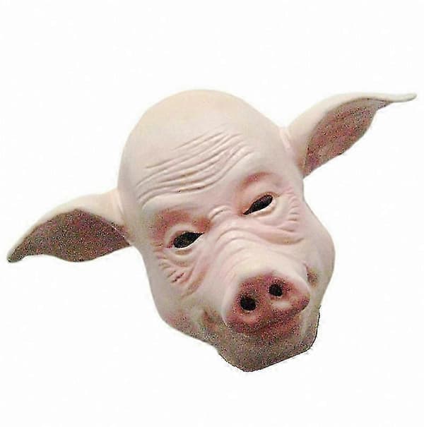Halloween Gris Maske Gummi Hel Kostume Maskerade A A