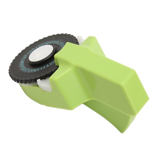 Embossing Label Maker Green Easy Use Ergonomic Design Portable Label Embosser with Tape for Crafts DIY