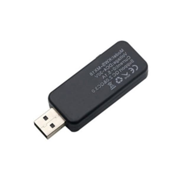 KWS-MX18L farveskærm USB-testeroplader (sort) -