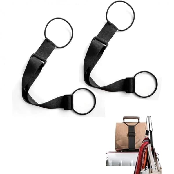 Elastisk fastgørelsesrem til bagage, justerbar elastisk bagagerem, kufferteremme bagagerem, nylon bagageremme til kufferter 2 stk 2 stk 2pcs