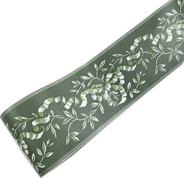 Självhäftande tapetbård för hemmet, 10 cm x 10 meter (Grön)