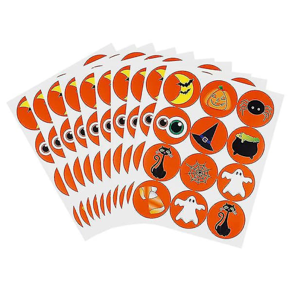 20 stk Halloween-klistremerker for Halloween-dekorasjoner
