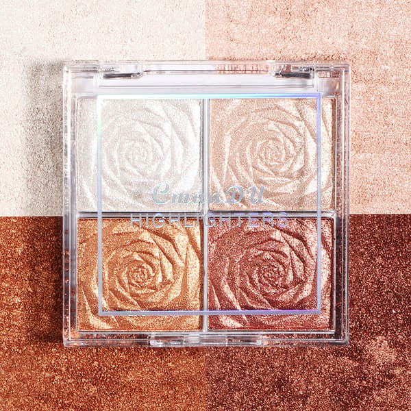 Professional Face Highlighter Makeup Face Powder Waterproof Pigment Powder Palette