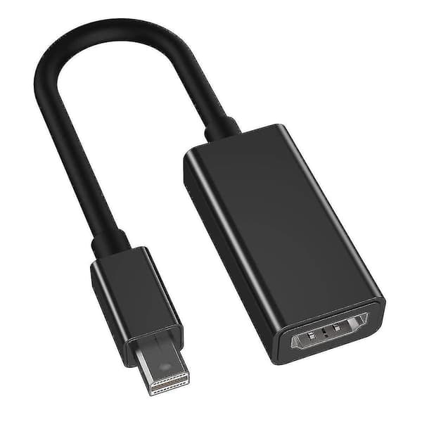 Mini DP til HDMI hunadapterkabel - Hvid (Sort)