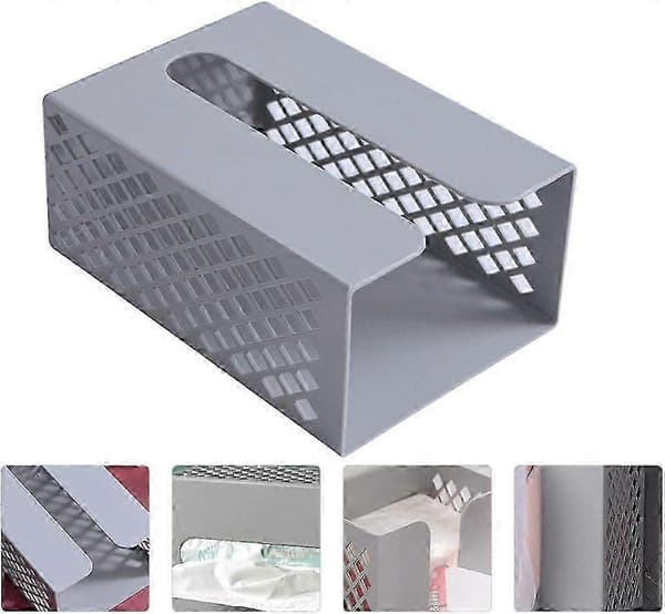 DIY Trace-Free Wall-Mounted Tissue Box, Bathroom Accessory for Home Kitchen Toilet