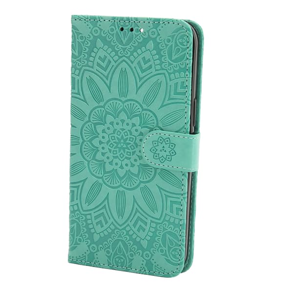 Wallet Case for iPhone 14 PRO, PU Protective Case with Floral Pattern, with Credit Card Holder and Stand
