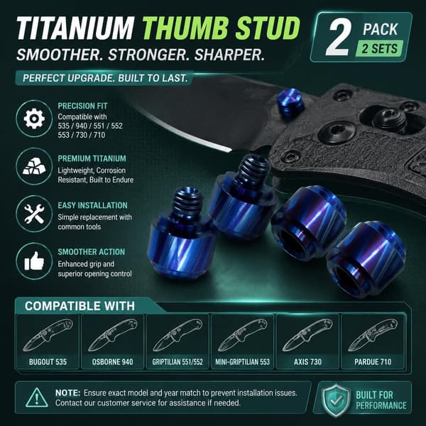 2-pakning tommelpinne i titan – erstatning