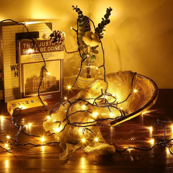24M 200LEDS String Lights, LED String with Remote Control, Electric Operation, Waterproof for Indoor/Outdoor Use, Ideal for Christmas Lighting