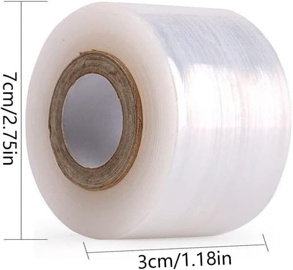 3 stk. podetape 200mx3cm biologisk nedbrydelig strækbart tape S