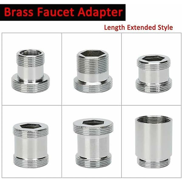 Pakke Bronzekranadapter 22mm Han til Han Kranluftertilslutning - M24 til M22