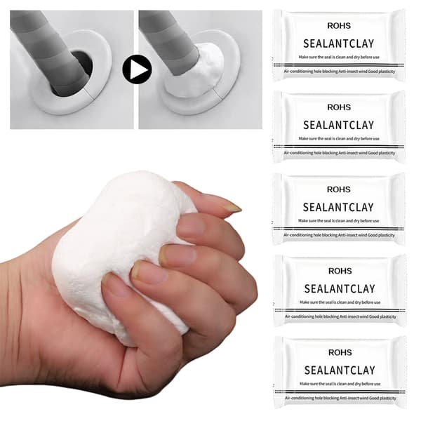 Sealing Clay Pipe Sealant For Air Conditioning Hole Blocking Windproof Quick-Drying Adhesive 5pcs 5pcs