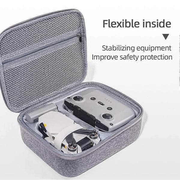 Opbevaringstaske til DJI Mini 4K/Mini 2 SE/Mini 2 Opbevaringstaske Bæretaske til DJI Mini 4K Tilbehørstaske Beskyttelsestaske Grå Grå