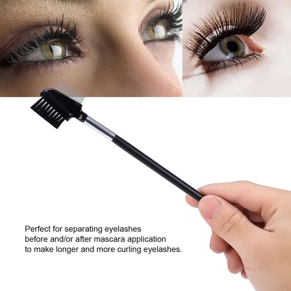 Øjenbryn Øjenvippebørste i rustfrit stål Øjenvippeforlængelse Kosmetisk makeup