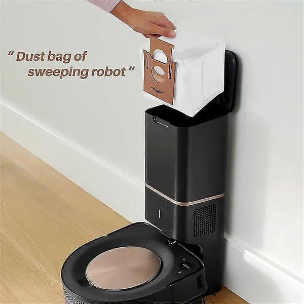 12-pack dammsugarpåsar för Deebot Ozmo T8 T8 Max T8-serien T9-serien N8 Pro Plus N8 Pro robotdammsugare