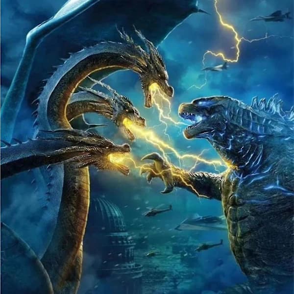 Neca Godzilla King Of Monsters 2019 Filmversion Förpackade 7-tums Actionfigurleksaker