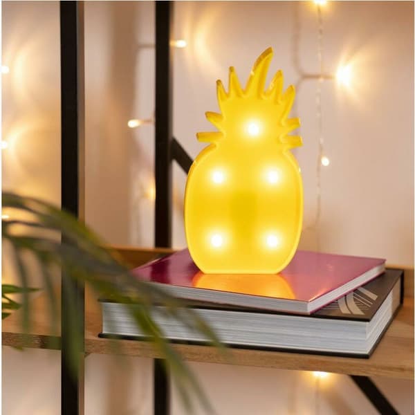 One Piece LED Pineapple Night Light Modeling Light Christmas Light Decoration Light (Yellow) 25 x 13 x 3cm