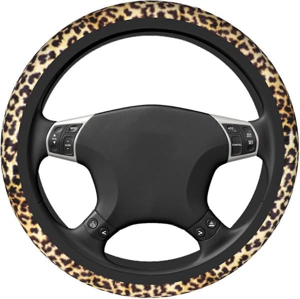 Neopren Leopard Ratdæksel - 15 Tommer, Skridsikker, Biltilbehør