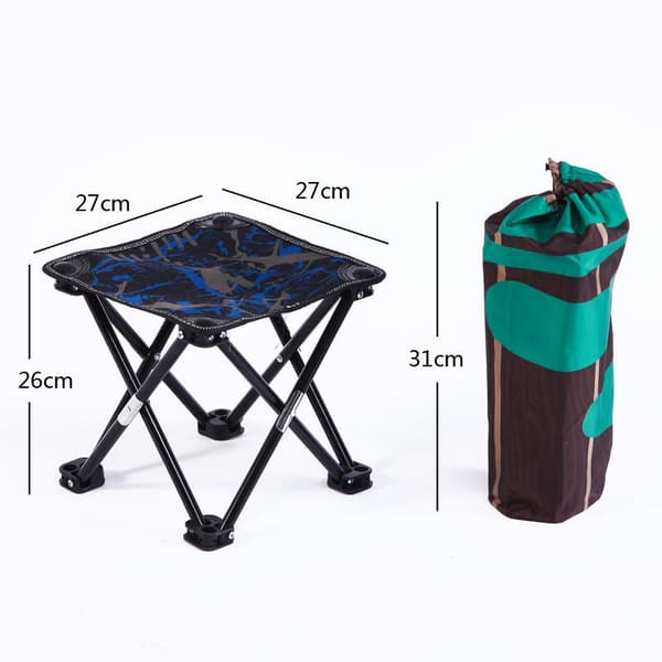 Campingstol Bærbar Foldestol Mini Foldeskammel Fiskeri