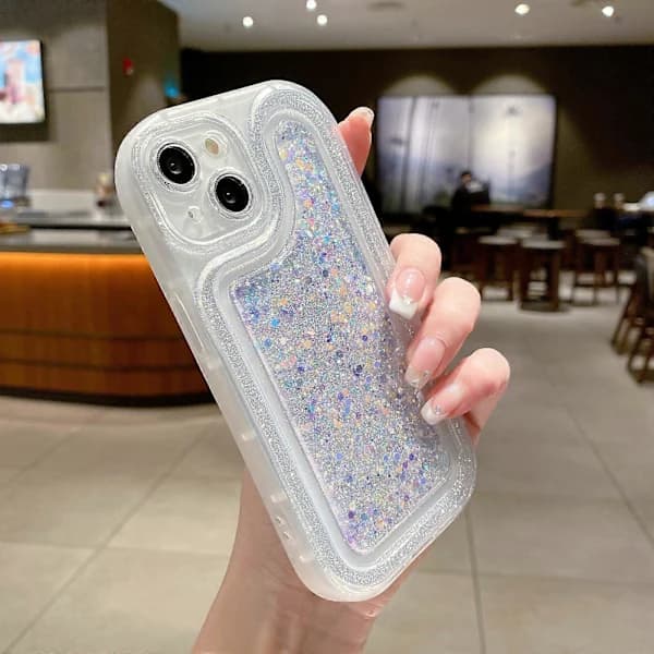 Kiiltävät Paljetit Glitter Epoxy Kuori iPhone 12 Pro Max_tfrf