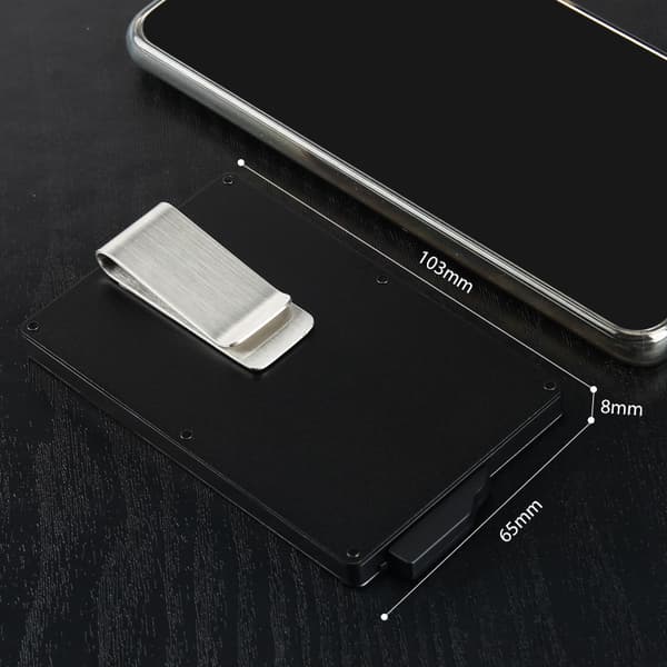 Antikortskyddad aluminiumkortshållare, RFID-kortshållare